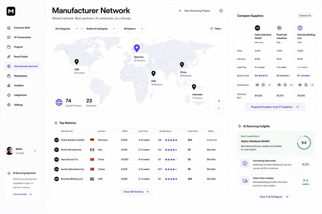Manufacturer Network concept